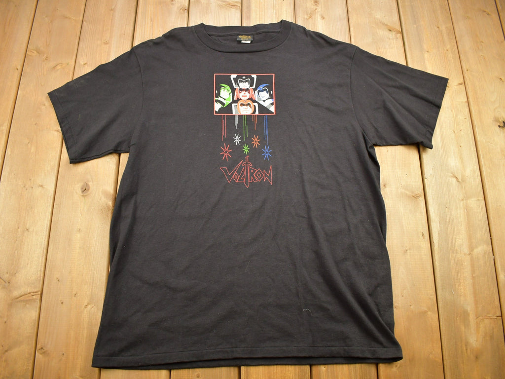 Vintage 1990s Voltron Defender of The Universe Cartoon Promo T-Shirt