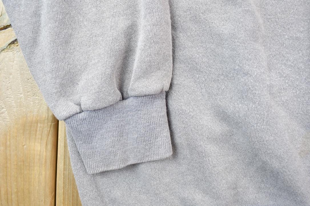 Vintage 1990s Blank Gray Crewneck Sweatshirt