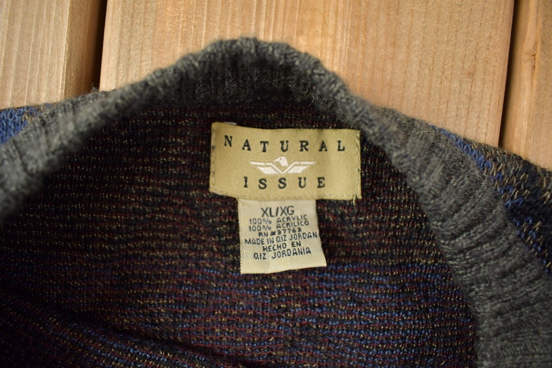 Vintage 1990s Natural Issue Knit Crewneck Sweater