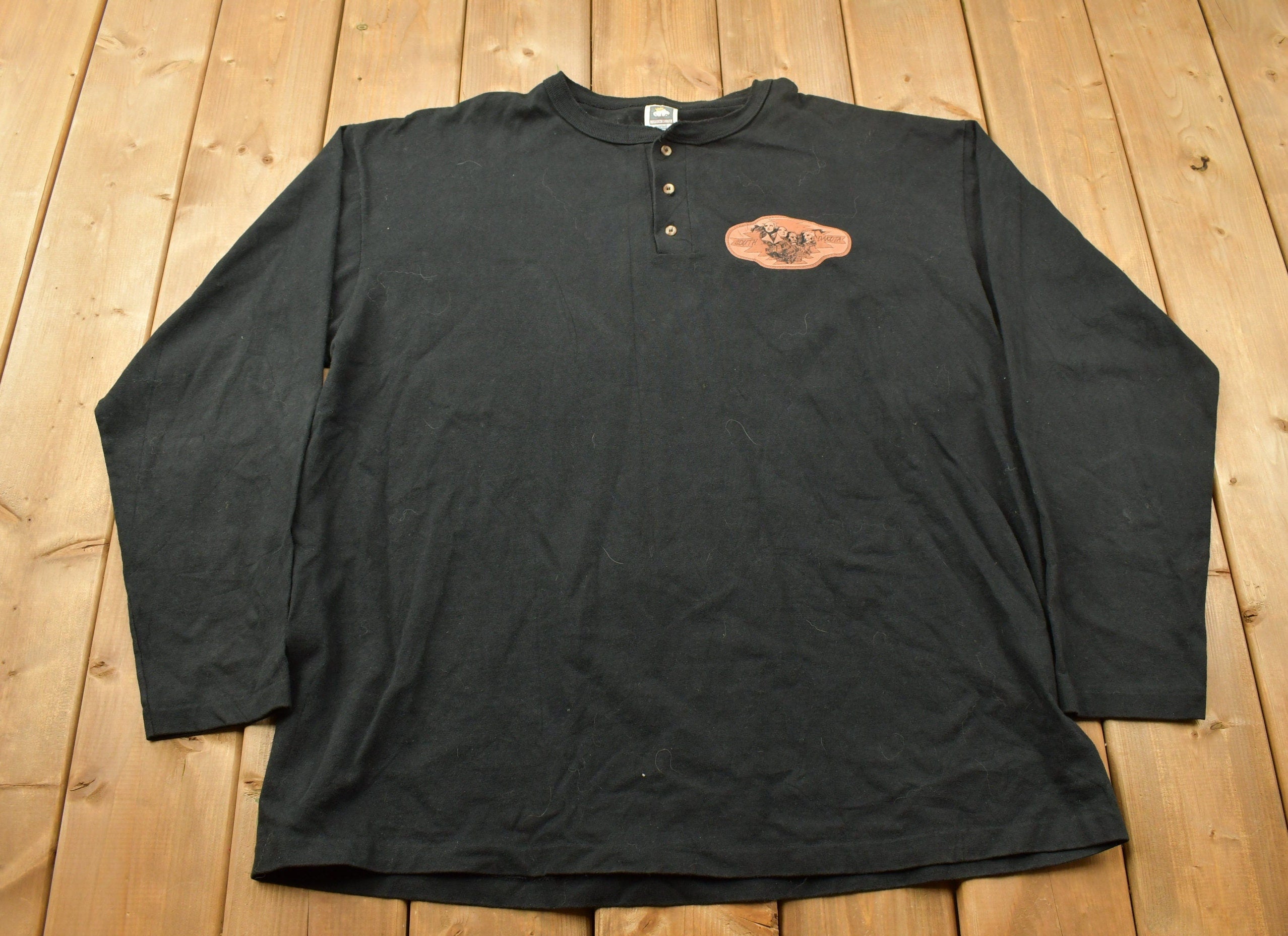 Vintage 1990s South Dakota Quarter Button Sweatshirt