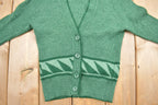 Vintage 1970s New World Acrylic Cardigan Sweater