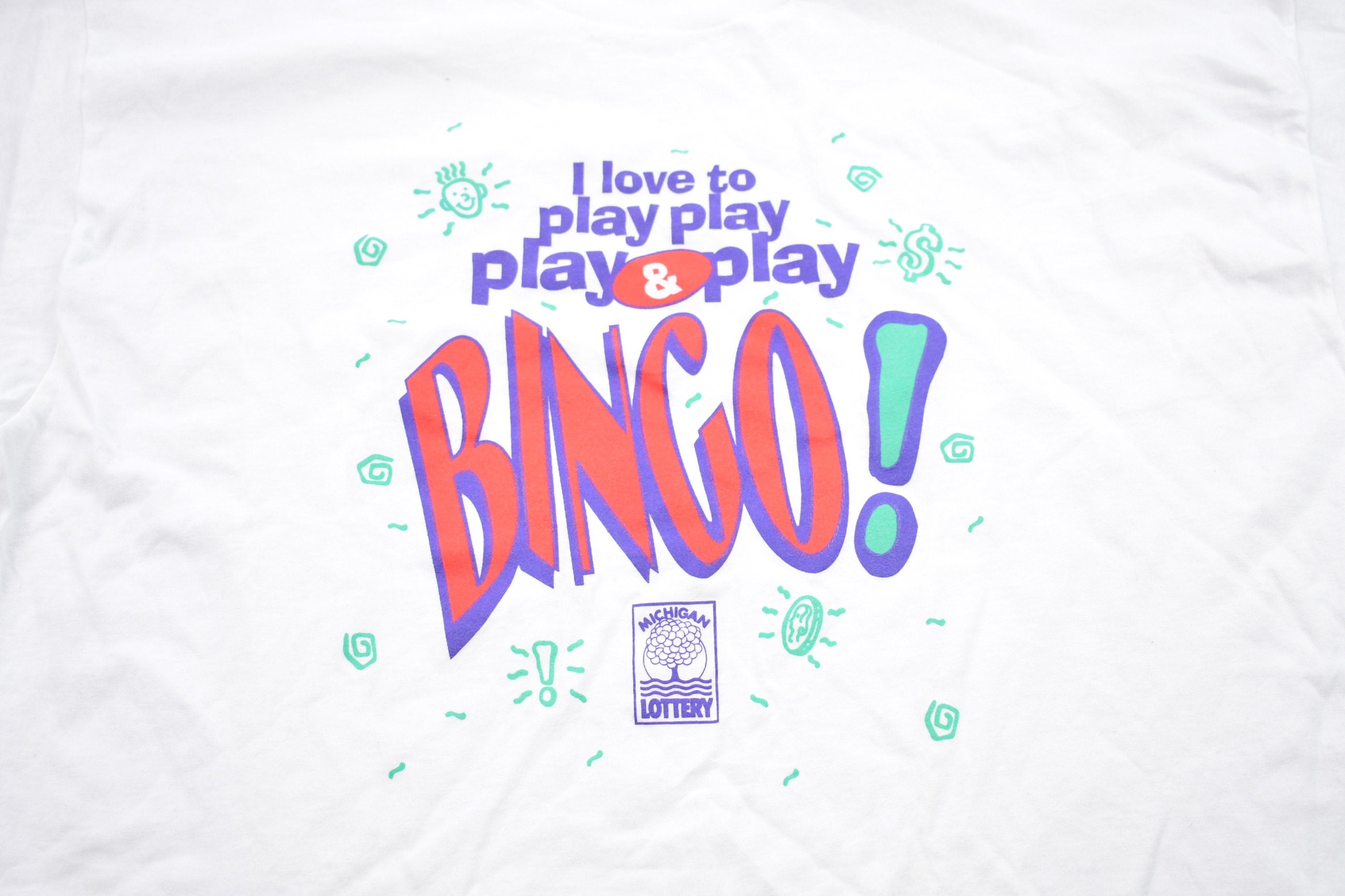 Vintage 1990s Bingo Graphic T-Shirt
