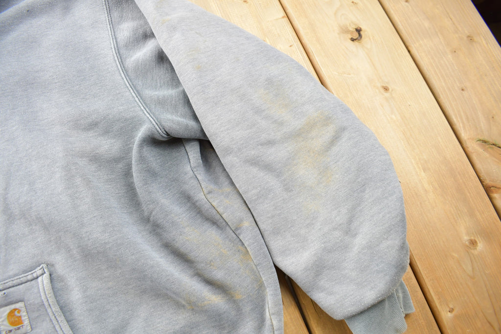 Vintage 1990s Sun Faded Carhartt Zip Up Hoodie