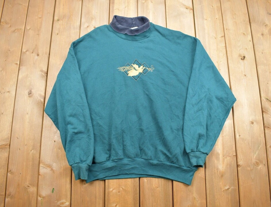 Vintage 1990s 'Brindar' Angel Embroidered Cute Sweater