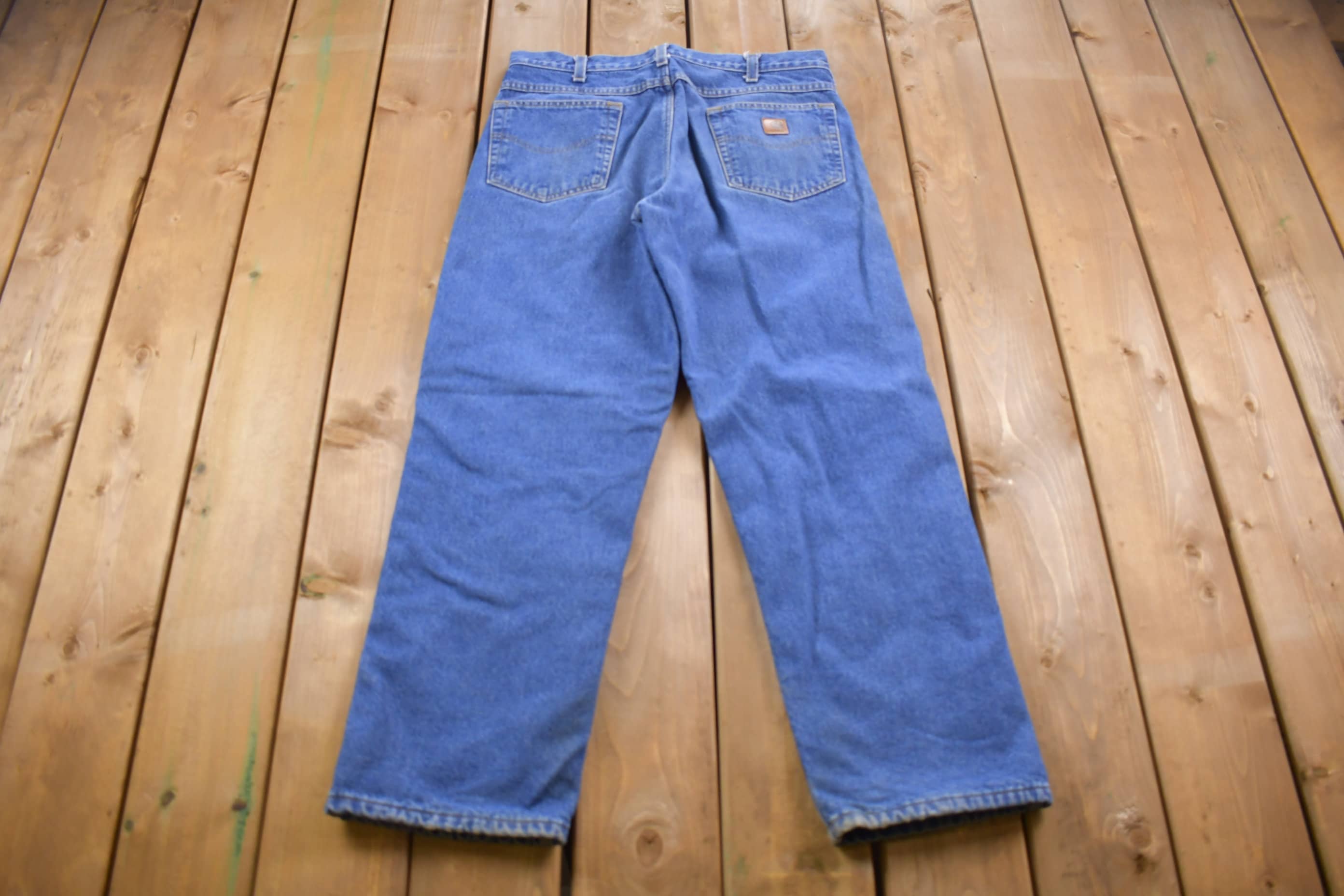 Vintage 1990s Carhartt Cotton Lined Work Jeans Size 35 x 29