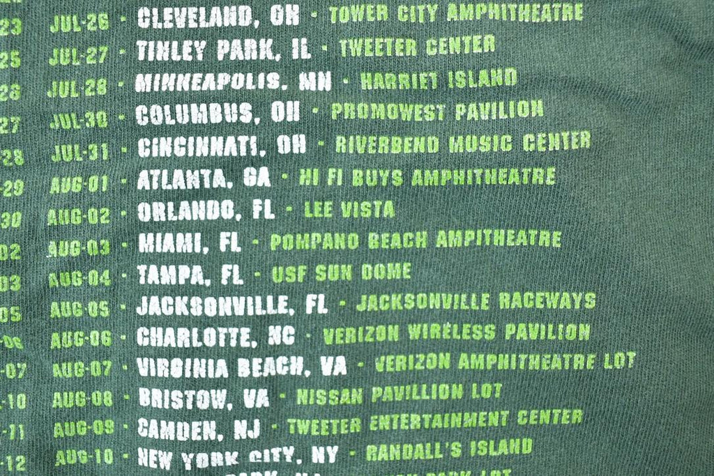 Vintage 2002 Vans Warped Tour Souvenir T-Shirt