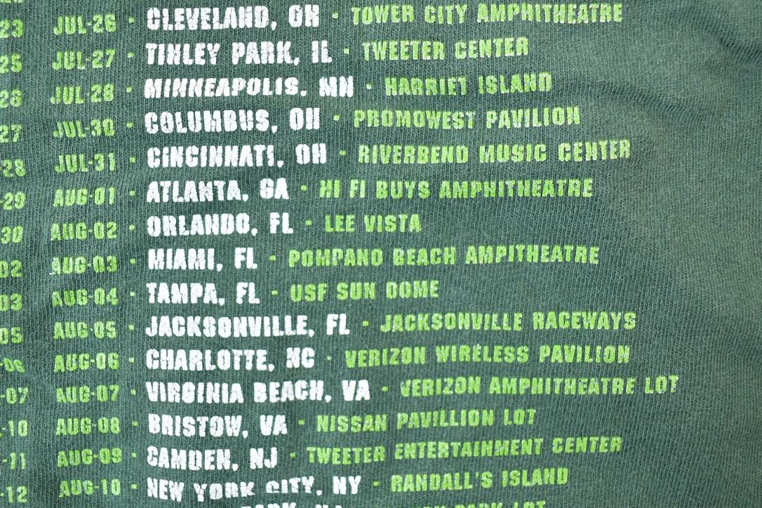 Vintage 2002 Vans Warped Tour Souvenir T-Shirt