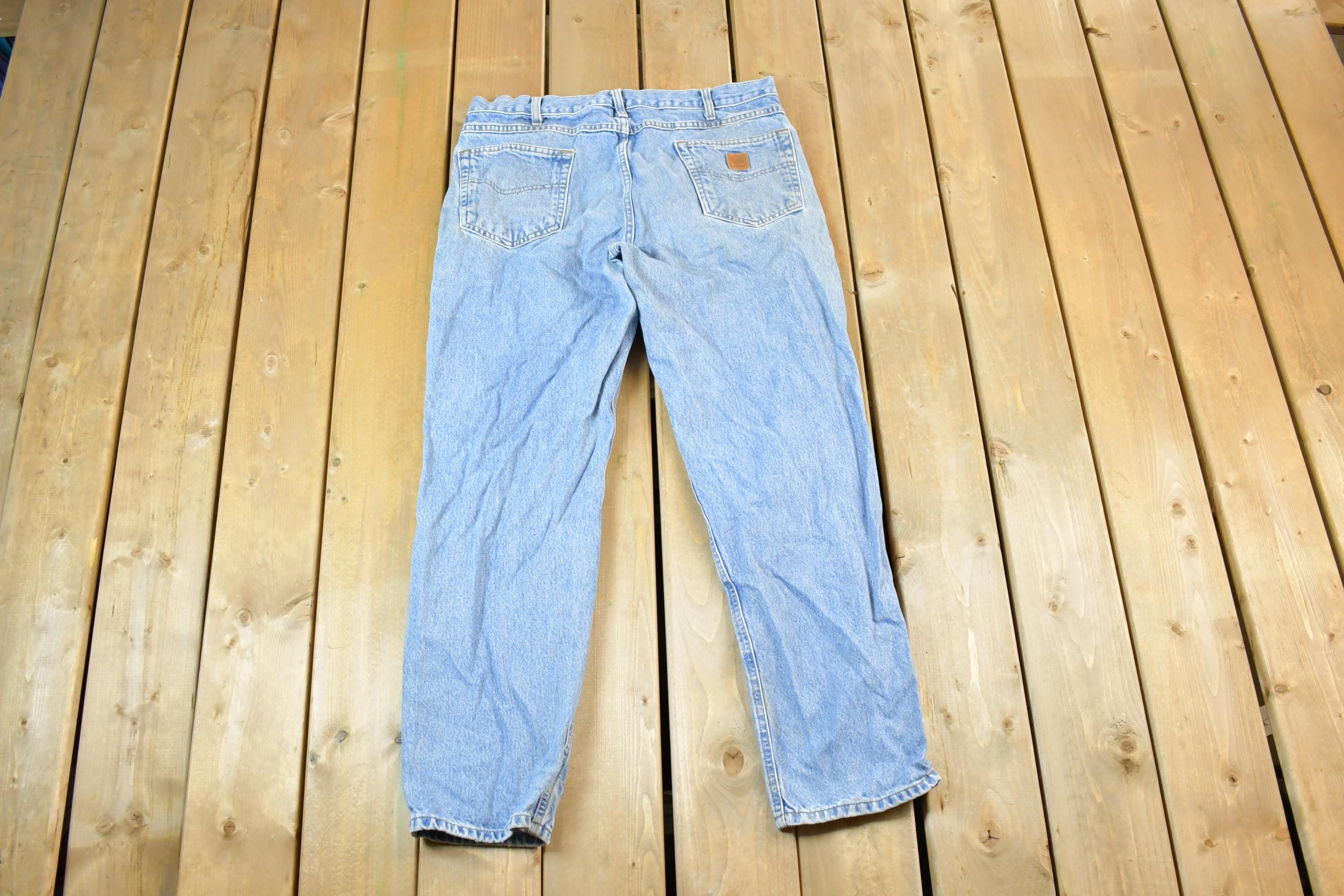 Vintage 1990s Carhartt Denim Work Jeans Size 38 x 32