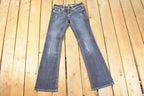 Vintage Deadstock Y2K Grace In LA Bedazzled Bootcut Low Rise Jeans Women's Size 26 x 32