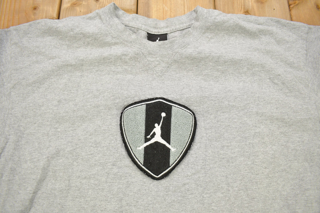 Vintage 1990s Jordan Embroidered Long Sleeve T-Shirt