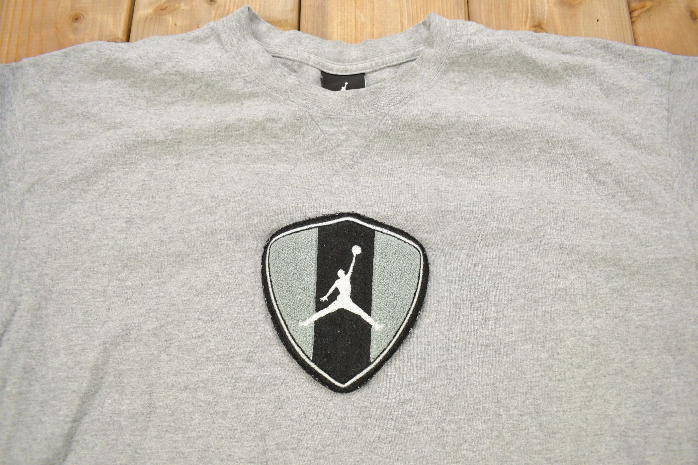 Vintage 1990s Jordan Embroidered Long Sleeve T-Shirt