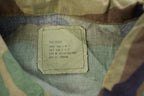 Vintage 1986 Woodland Camo Military Button Up Shirt