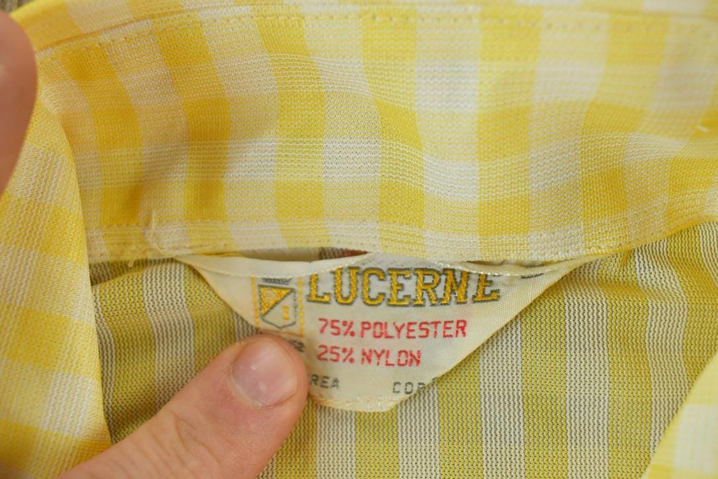 Vintage 1960s Lucerne Plaid Button Up Shirt