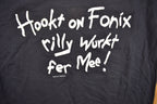 Vintage 1990s Hooked On Fonix Weed Parody Graphic T Shirt
