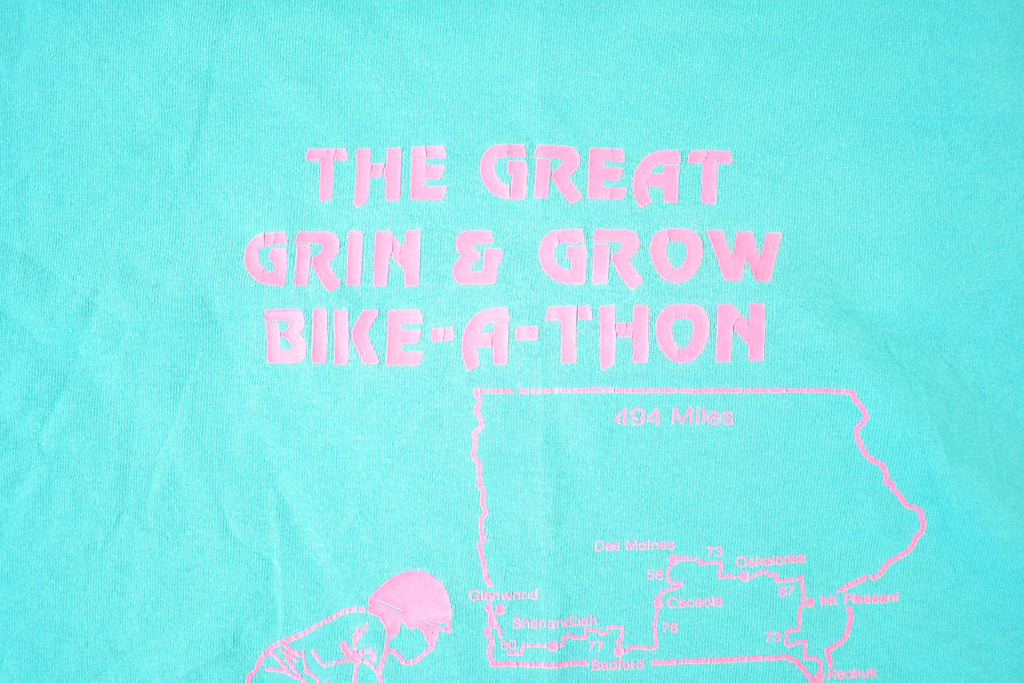 Vintage 1992 Summer Tour Bike A Thon Souvenir T-Shirt Mens XL