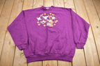 Vintage 1990s Cute Birds Graphic Crewneck Sweater