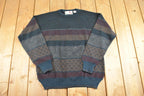 Vintage 1990s Florence Tricot Wool Knit Crewneck Sweater Men's M
