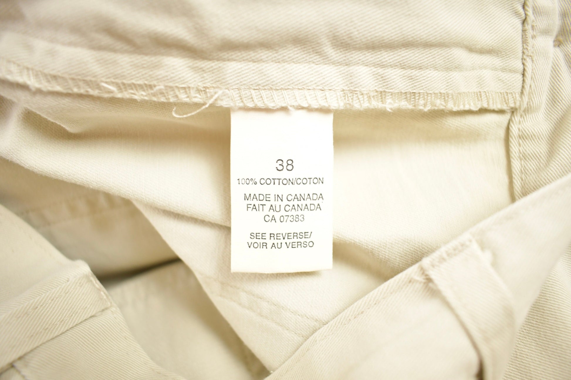 Vintage 1990s Polo by Ralph Lauren Beige Trousers Size 38 x 31