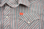 Vintage 1970s Ely Plains Embroidered Western Cowboy Style Button Up Shirt