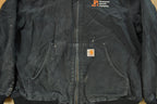 Vintage 1990s Carhartt Distressed Hooded Jacket Men's XL