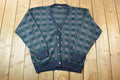 Vintage 1990s Jantzen Knit Perfect Mild Distress Cardigan Sweater Made In USA