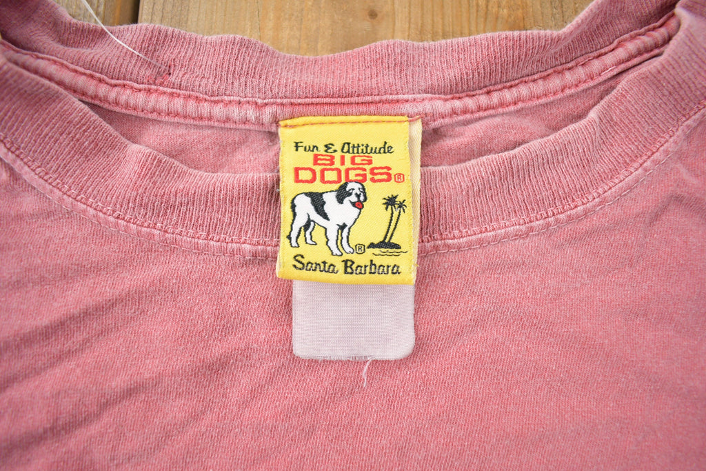 Vintage 1990s Big Dogs Get Er Done Tomorrow Graphic T Shirt