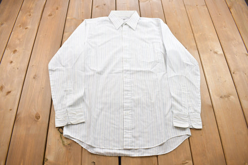 Vintage 1990s Saint Germain Button Up Dress Shirt / Abstract Pattern / Casual Shirt / Formal Shirt