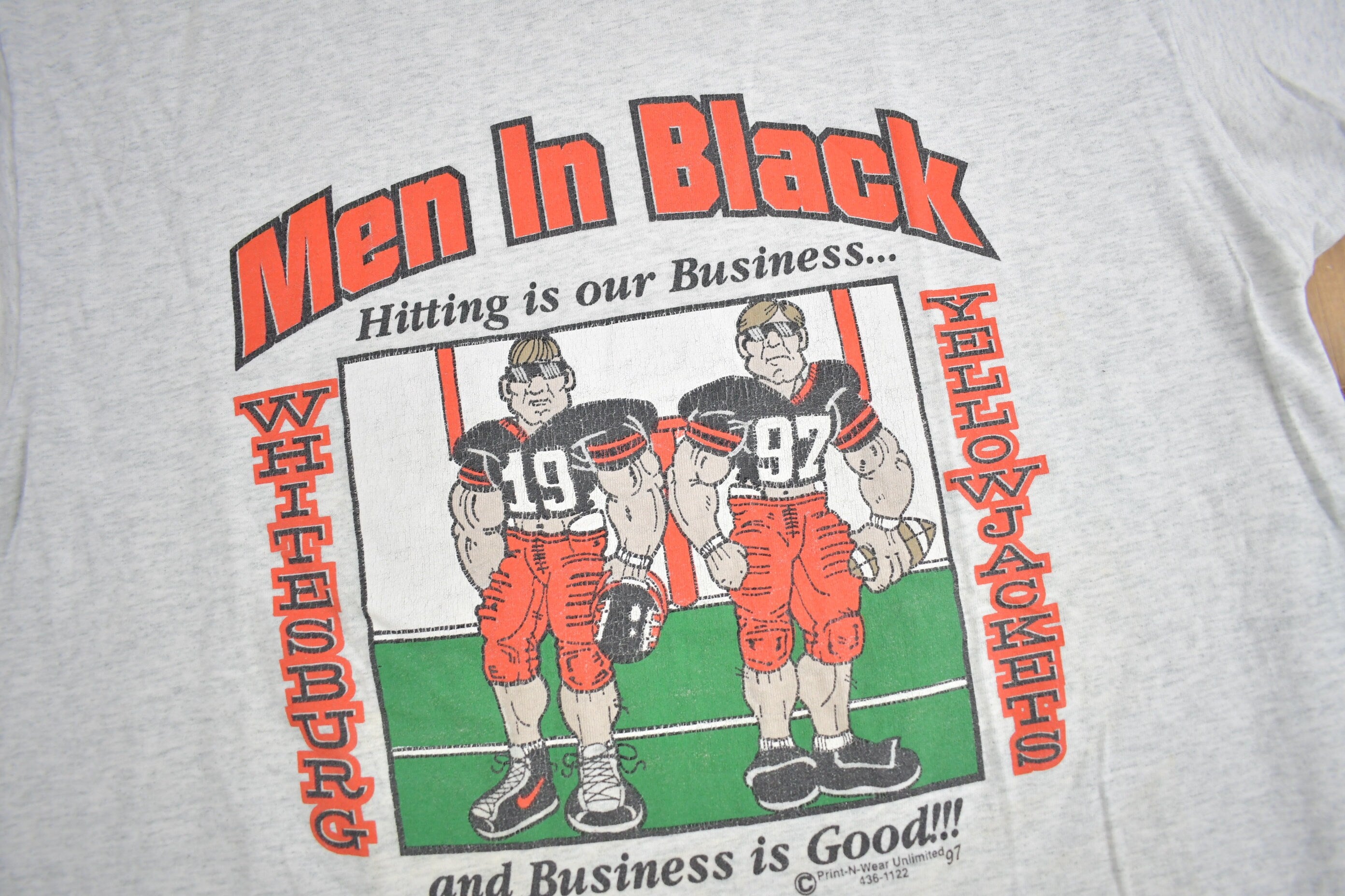 Vintage 1997 Whitesburg Football Graphic T Shirt