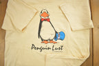 Vintage 1986 The Washington Post Writers Group Penguin Lust Graphic T Shirt