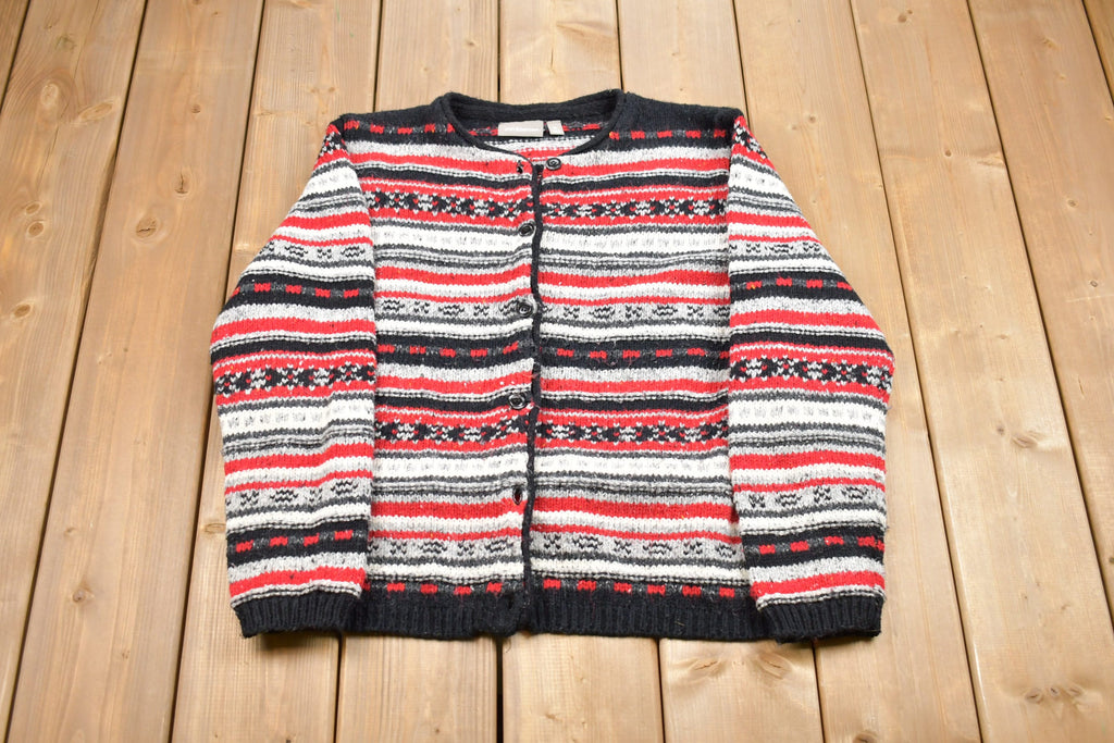 Vintage Craft & Barrow Knitted Button Up Sweater
