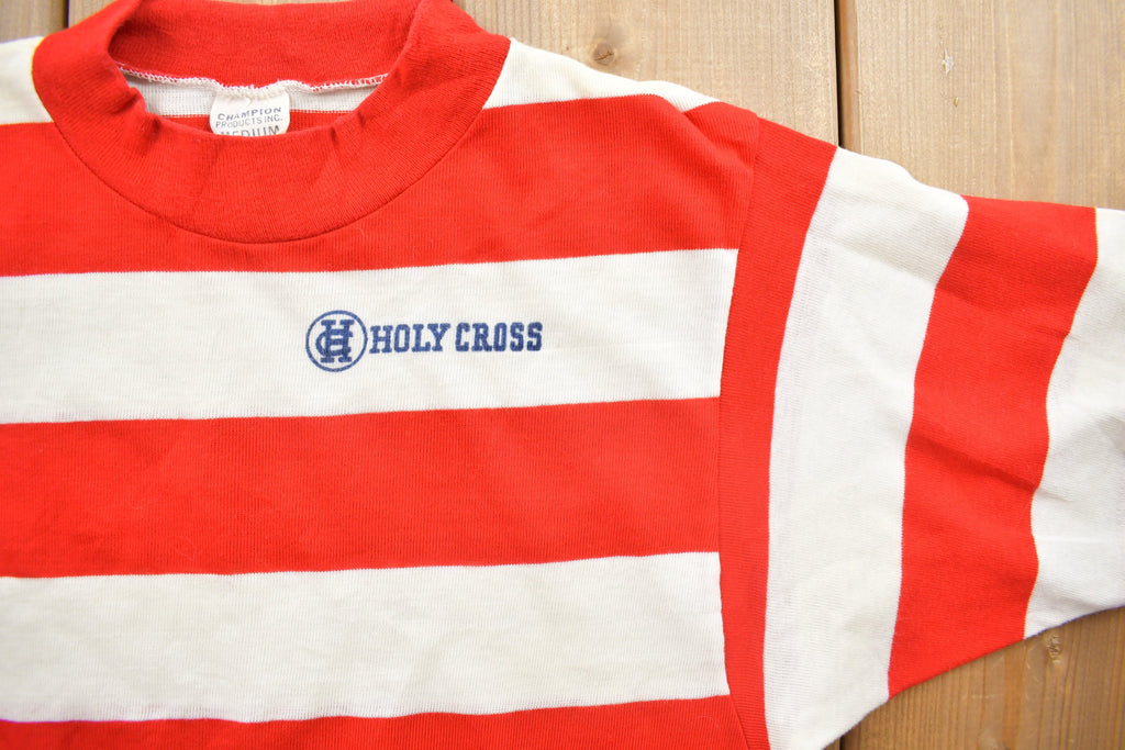 True Vintage 1960s Champion Products Holy Cross Striped Shirt