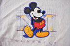 Vintage 1990s Heavy Weight Mickey Mouse Embroidered Disney Crewneck Made In USA Size XL