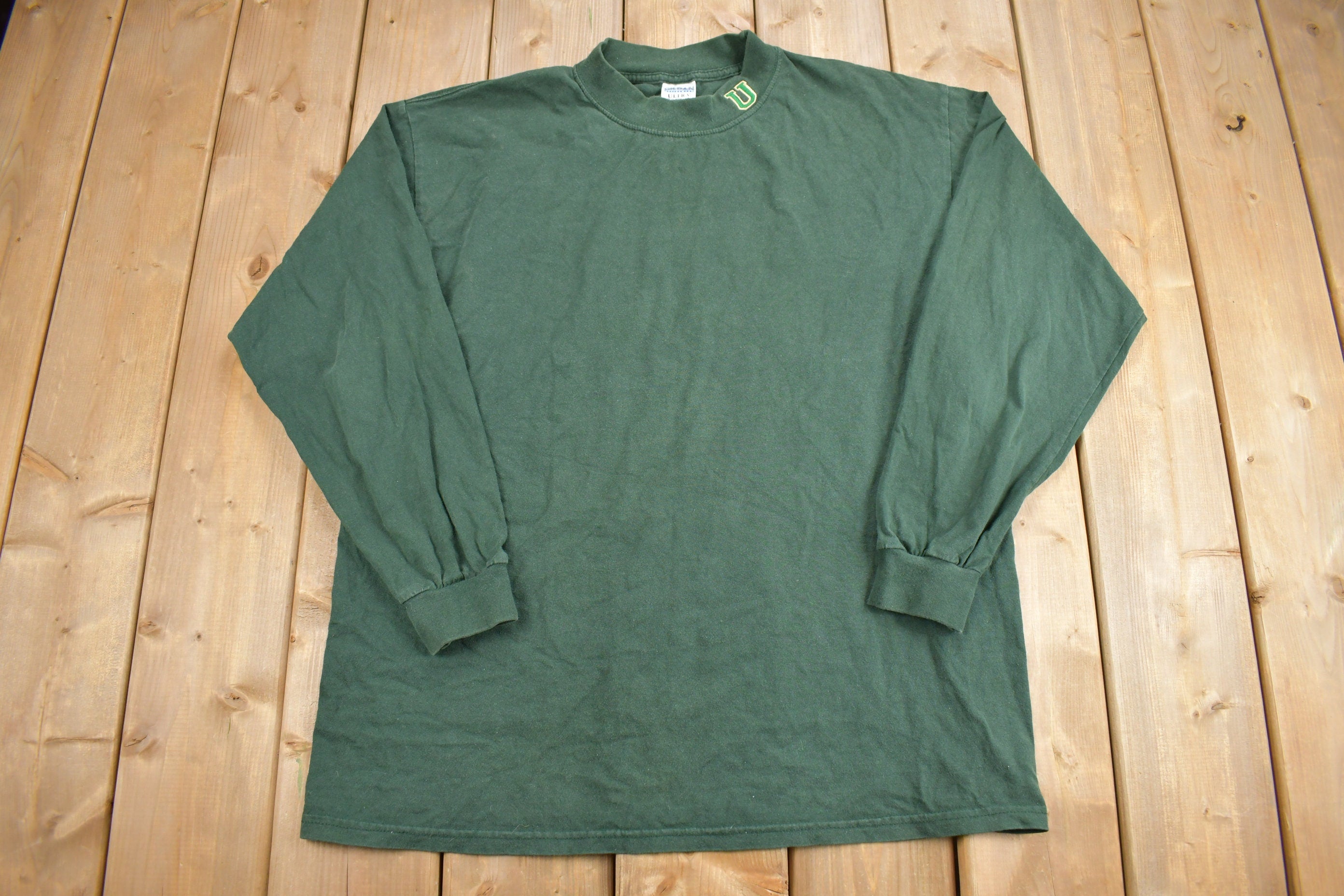 Vintage 1990s U Embroidered Crewneck Sweatshirt
