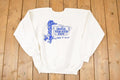 Vintage 1980s Hogs Breath Inn Seahorse Cartoon Graphic Print Crewneck Sweatshirt Mens L