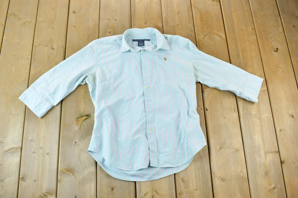 Vintage 1990s Ralph Lauren Sport Striped Button Up Shirt
