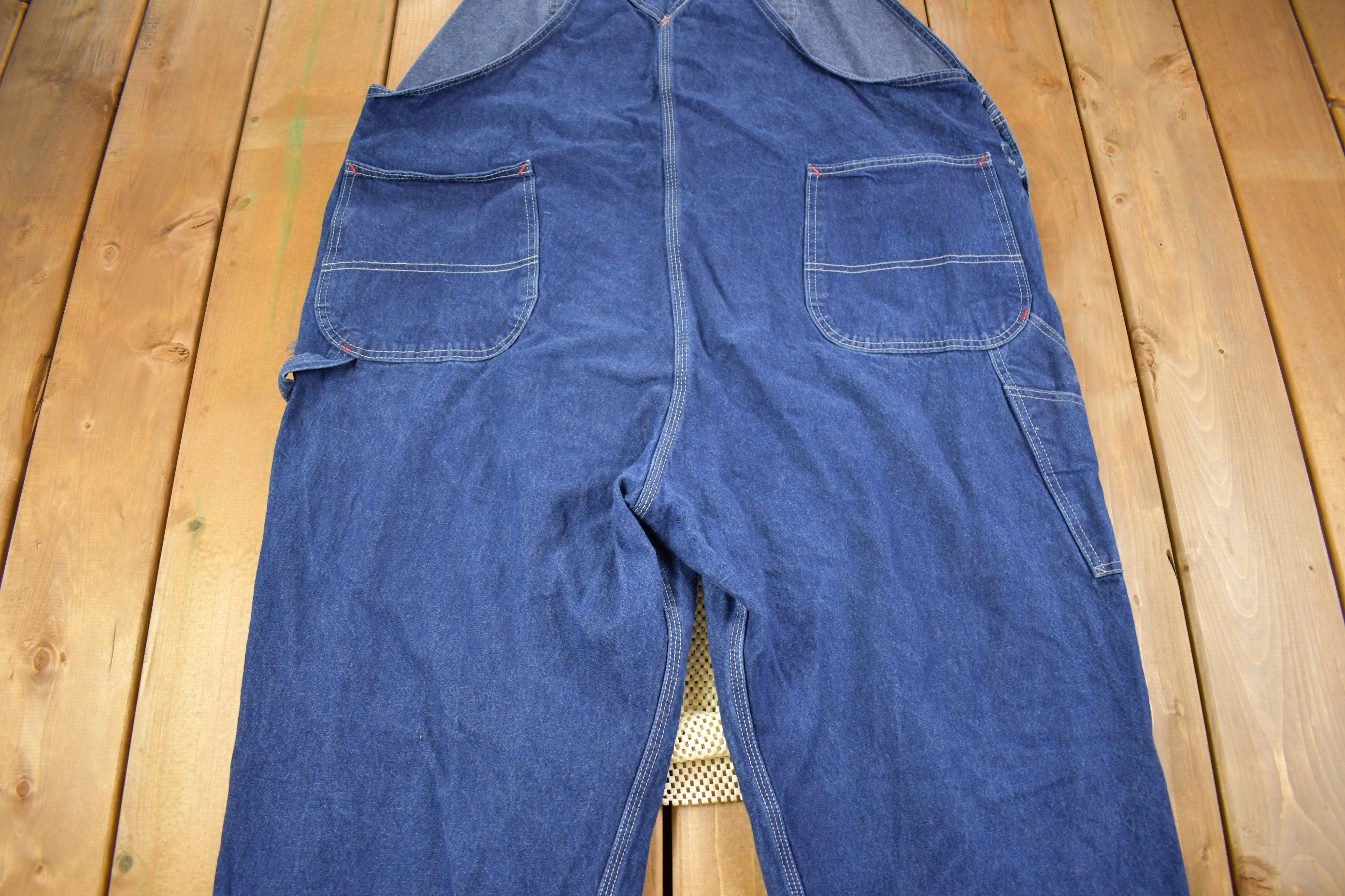 Vintage 1990s Dickies Denim Jean Overalls Size 48 x 30