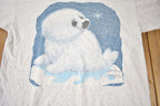 Vintage 1995 Baby Seal Single Stitch Graphic T-Shirt Made In USA