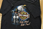 Vintage 1990s Harley Davidson Motorcycles Niagara Falls T-Shirt