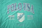 Vintage 1990s Russell Polo USA Graphic T Shirt