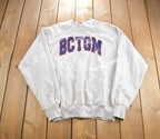 Vintage 1990s BCTGM Union Line University Crewneck Made In USA