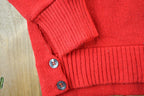 Vintage 1970s Lord James Knit Perfect Mild Distress Cardigan Sweater Made In USA