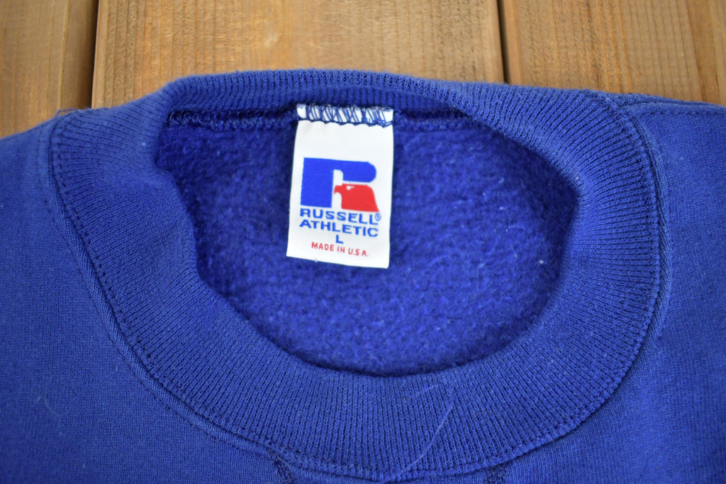 Vintage 1990s Russel Blank Crewneck Sweatshirt Made In USA - Large