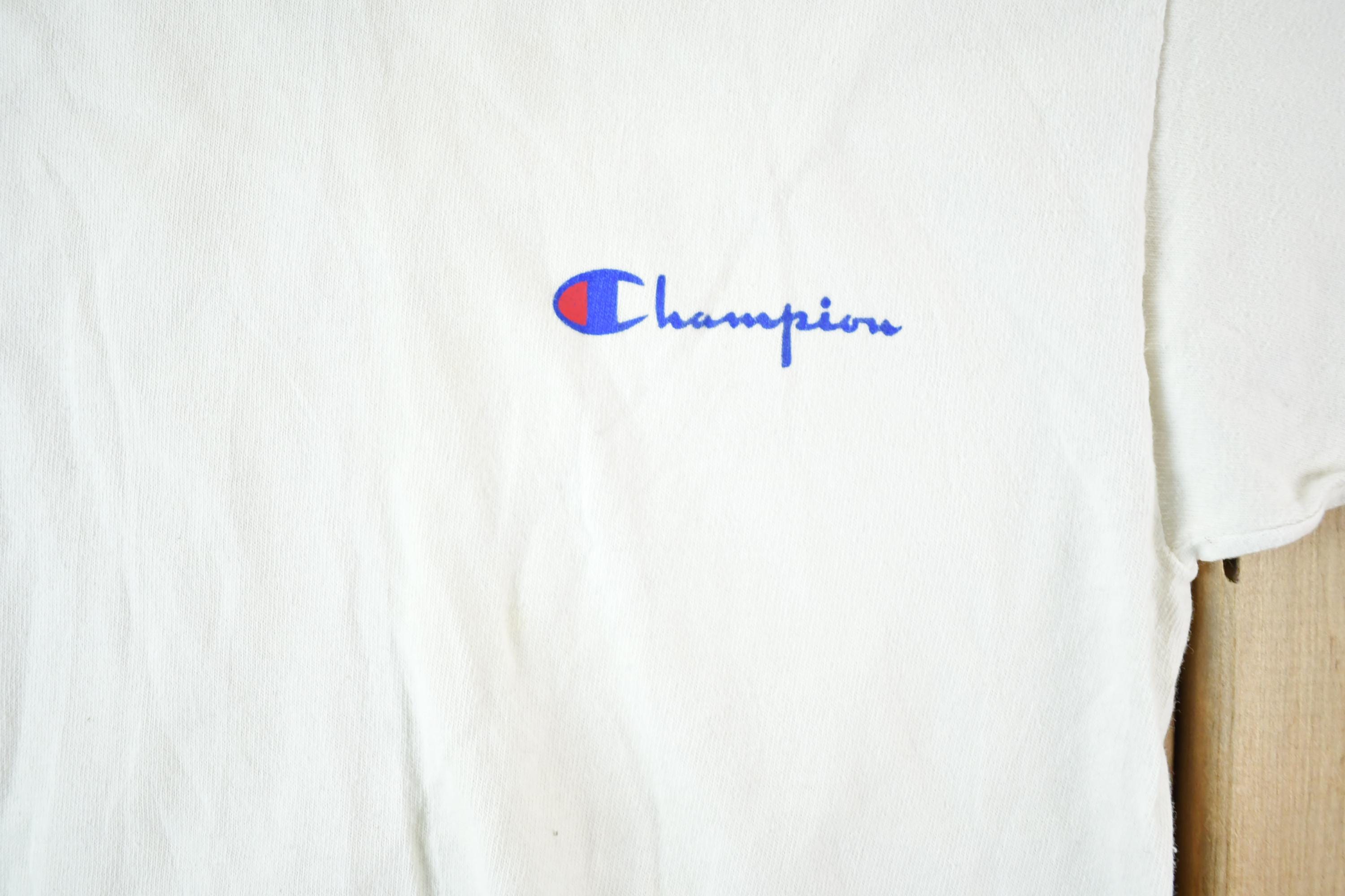 Vintage Y2K Champion Souvenir White T-Shirt Men's S