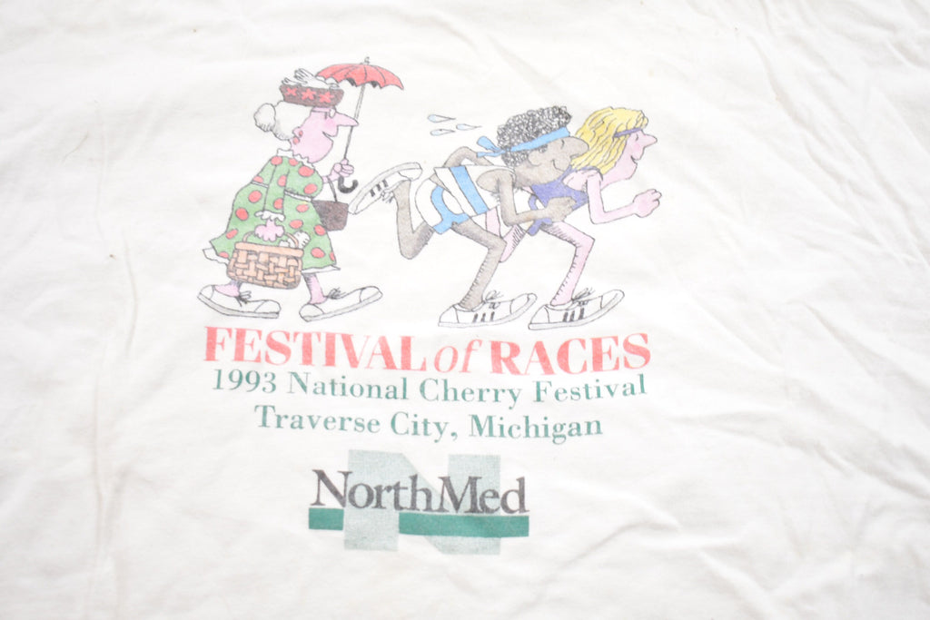 Vintage 1993 Festival Of Races Michigan Graphic T-Shirt
