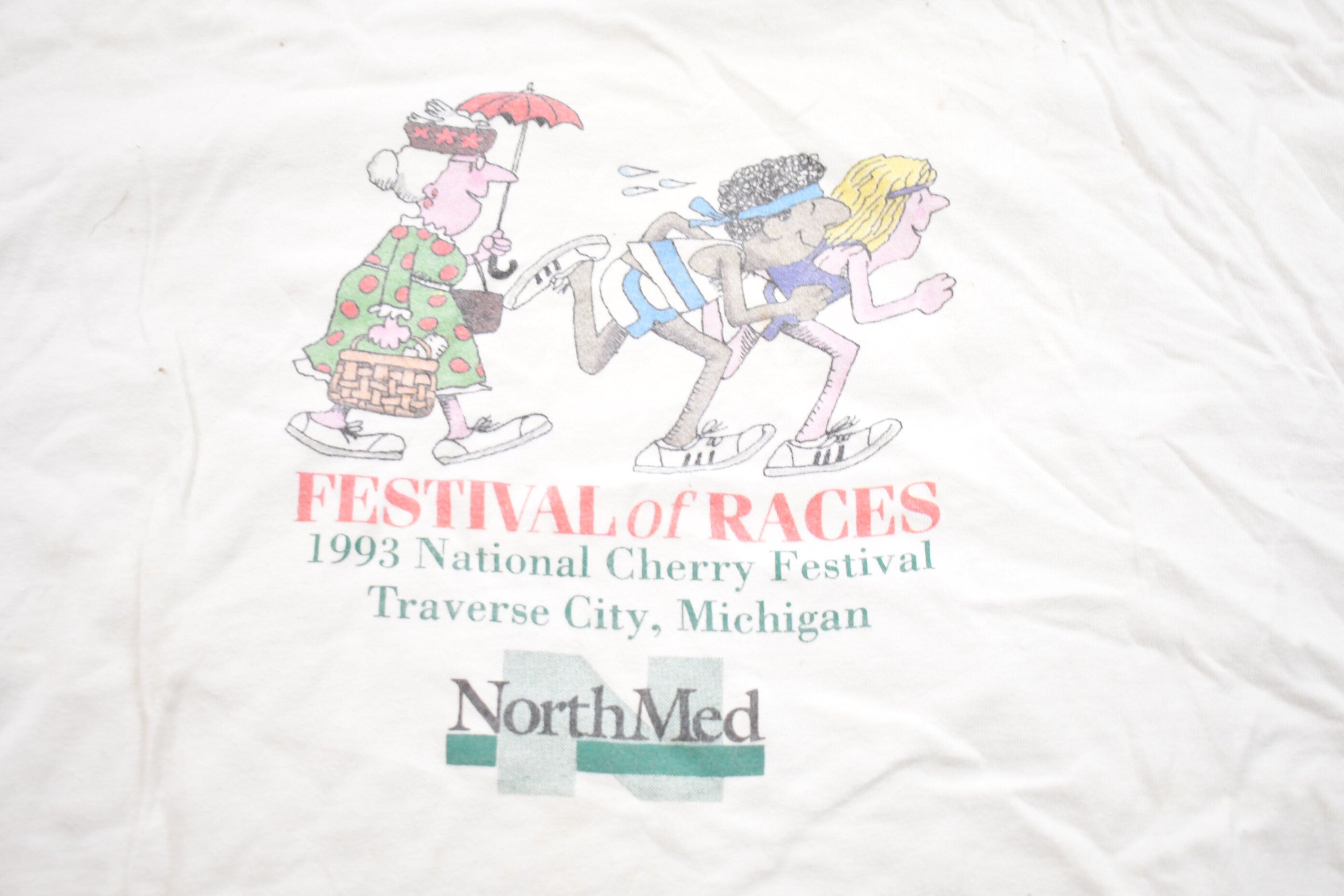 Vintage 1993 Festival Of Races Michigan Graphic T-Shirt