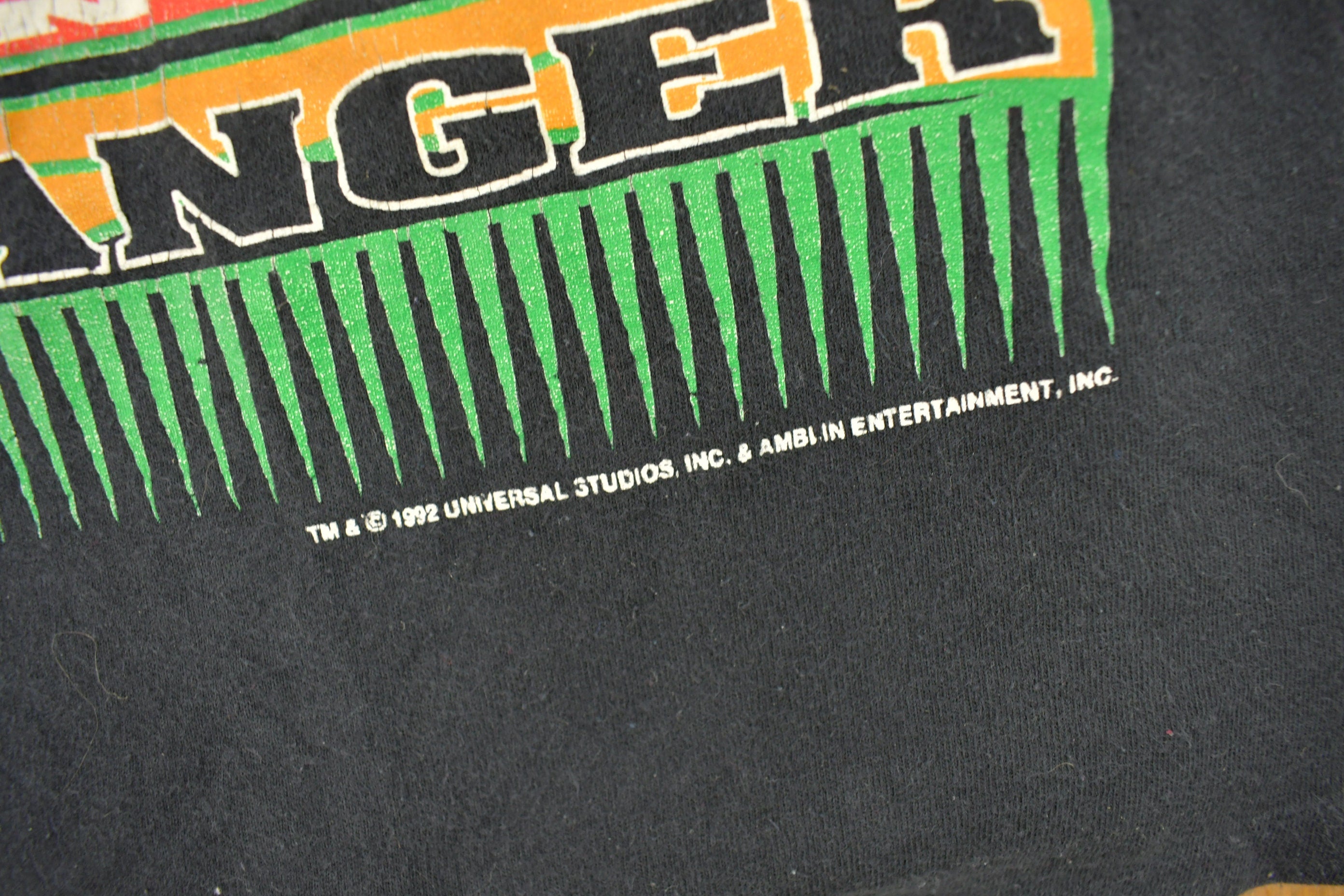 Vintage 1992 Jurassic Park "enter At Your Own Risk" Long Sleeve Youth T-Shirt