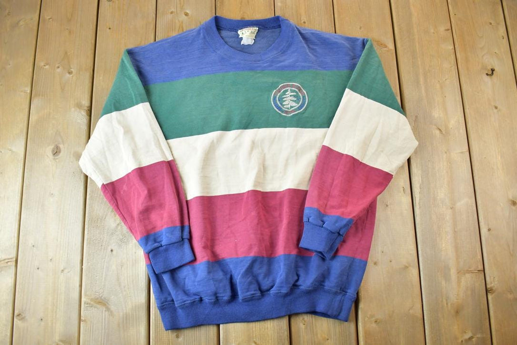 Vintage 1990s Timberidge Victoria Colour Block Crewneck Sweatshirt  90s Crewneck  Souvenir Sweater  Streetwear  Travel And Vacation