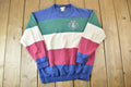 Vintage 1990s Timberidge Victoria Colour Block Crewneck Sweatshirt  90s Crewneck  Souvenir Sweater  Streetwear  Travel And Vacation