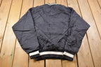 Vintage 1980s Holloway Vikings Hockey Embroidered Pullover Windbreaker Jacket