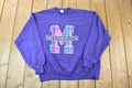 Vintage 1990s Minnesota Big Plaid M Souvenir Crewneck Sweatshirt Made In USA